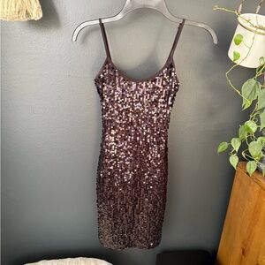 Sequin Black Bodycon Dress